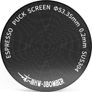 Espresso Puck Screen Titanium Black I 53mm I 0.2mm (MHW-3BOMBER)